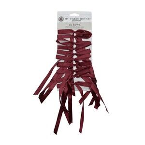 My Texas House 10-Count Red Decorative Christmas Bows – 2025 Edition – NEW